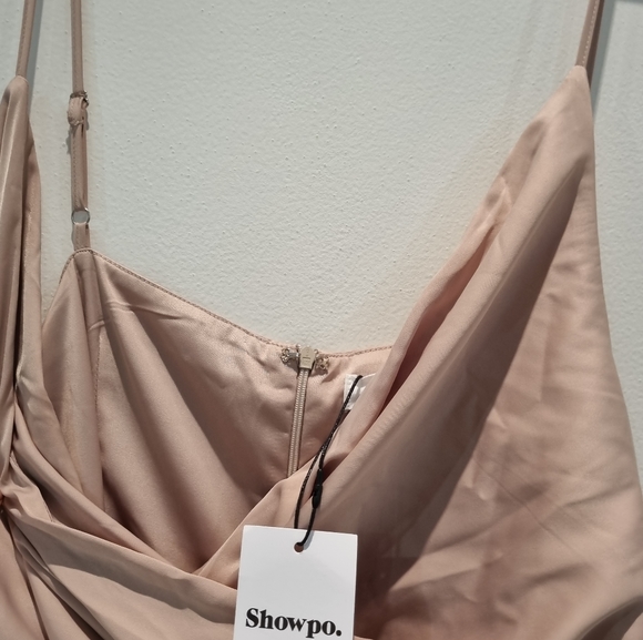 SHOWPO "How Will I Know" Dress in Champagne NWT - Picture 4 of 4